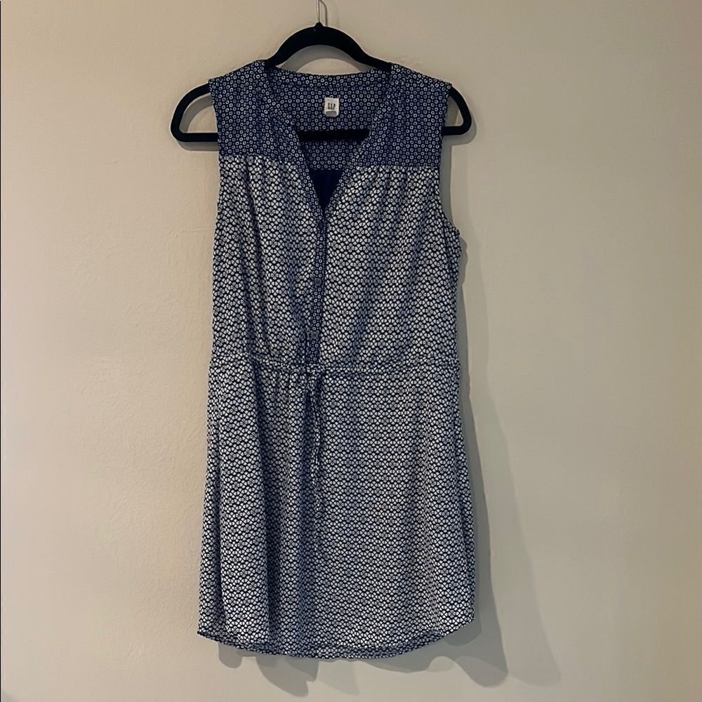 GAP Blue Patterned Sleeveless Dress